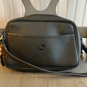 Dooney & Bourke Black Leather Vintage Crossbody Purse
